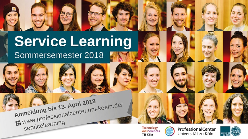 Neue FIB-Projekte im Rahmen des Service-Learning-Programms (ProfessionalCenter, Universität zu Köln)